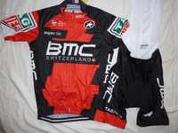 Echipament ciclism BMC set pantaloni tricou Costum cu bretele NOU