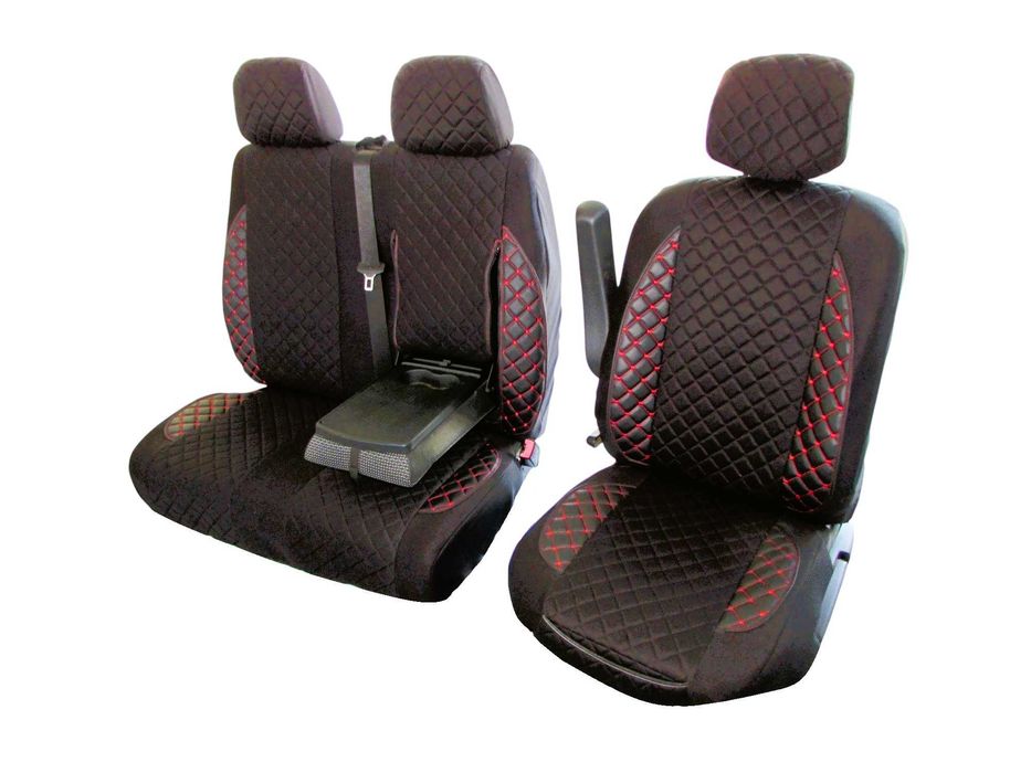 Калъфи за седалки 2+1 за Ивеко Дейли IVECO DAILY 2015+ велур и кожа