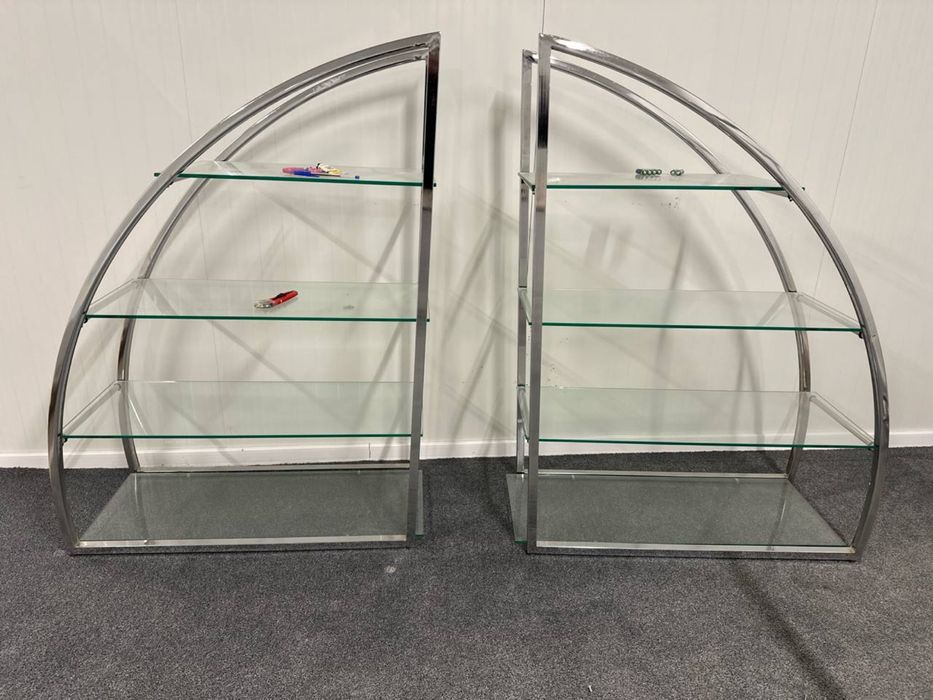 Стъклени етажерки 2 броя