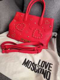 Червена чанта Love Moschino