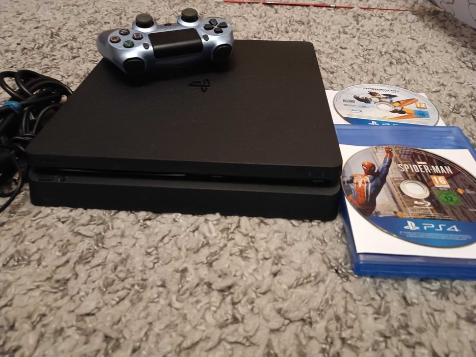 Playstation 4, Sony PS4, PS 4 slim, 1 Tb memorie + 2 jocuri Spiderman