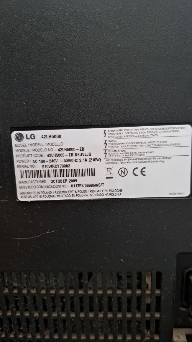 Телевизор LG 2008г.