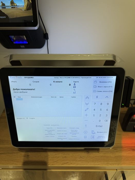 Kassa aparat, sensor ekran monoblok,monoblok ,dastur,skaner,tarozi.