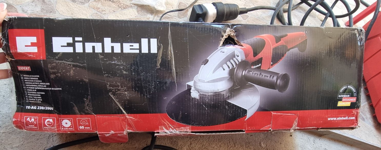 Ъглошлайф Einhell Te Ag 230/2000w за части