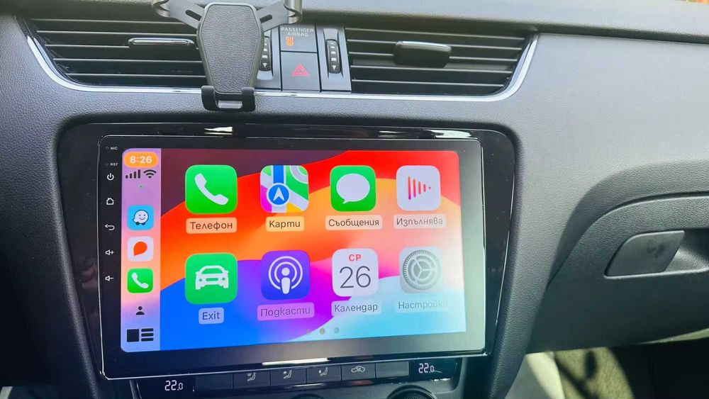 Navigatie android Skoda Octavia 3 CarPlay AndroidAuto DSP SIM GPS USB