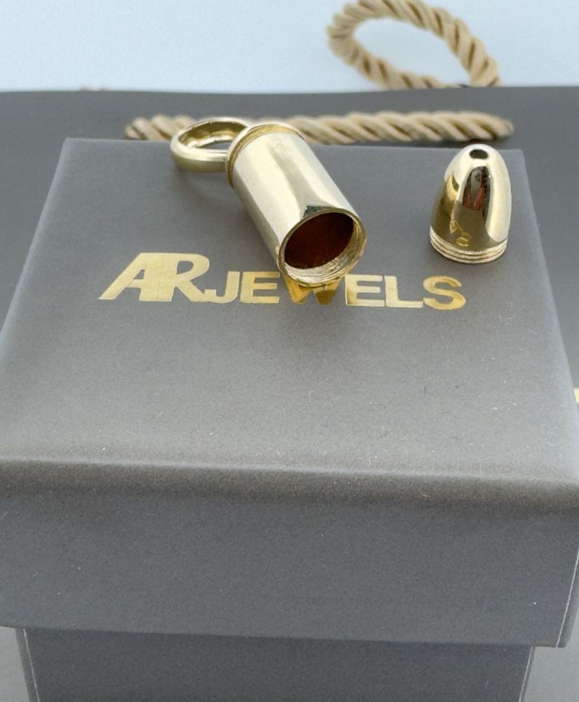 Pandantiv Aur 14 K tip Glont /Bullet model ARJEWELS(AR4056)
