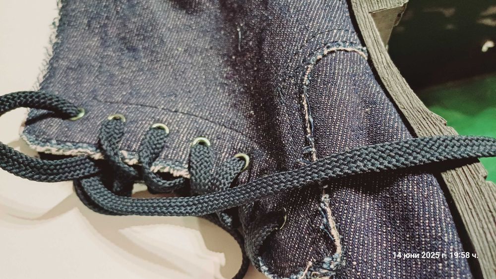 Дънкови боти, размер 38