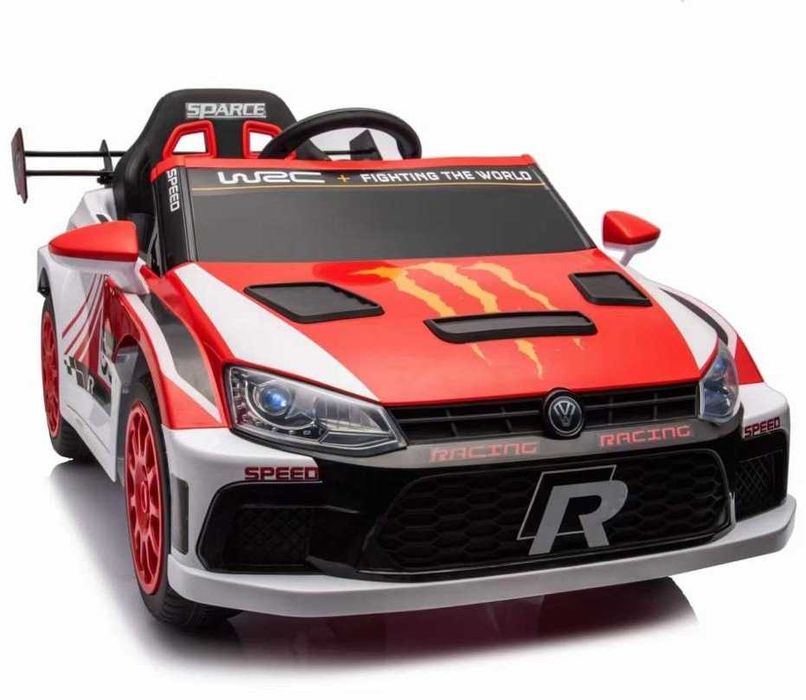 Электромобиль детский транспорт на пульте A08 красный