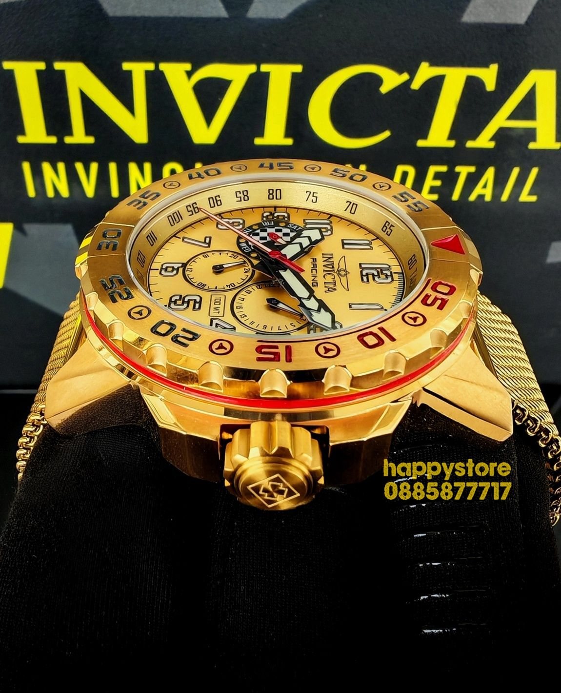 INVICTA Racing Gold 48 mm, Инвикта нов ръчен часовник