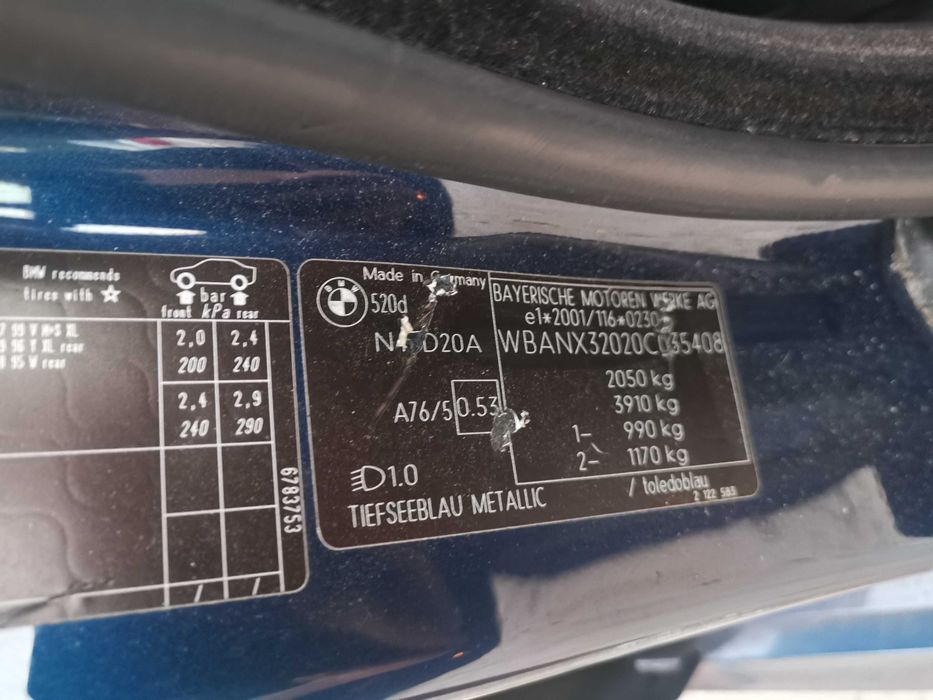 на части бмв е60 520д 177кс н37 bmw e60 520d n47 m sport recaro LCI