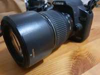 Canon 500D cu obiectiv 70-300mm grip si card SD