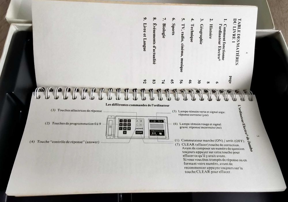 Joc electronic vechi din anii 80 - din franta - colectie - raritate