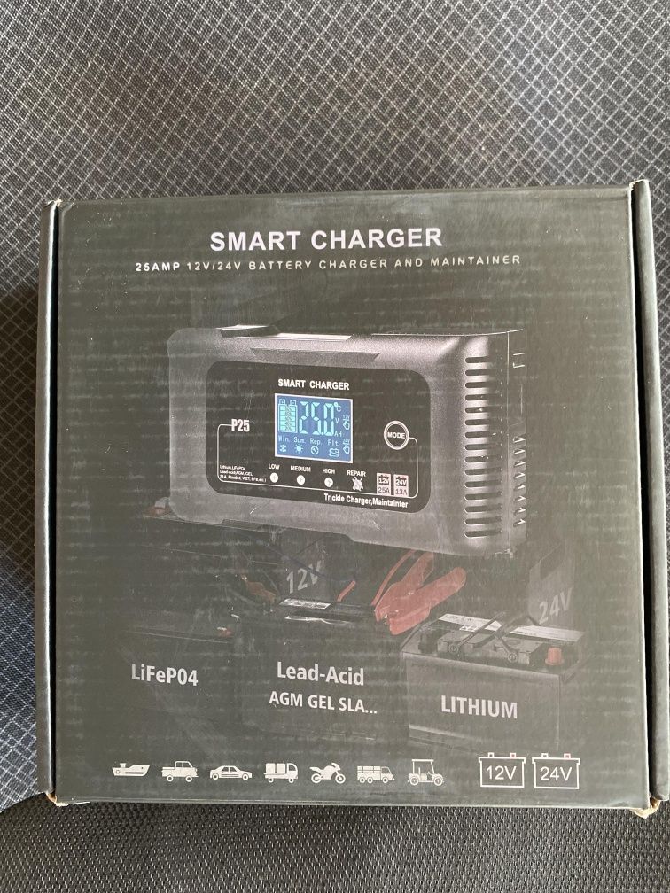 Redresor Smart charger 25amp 12/24V nou