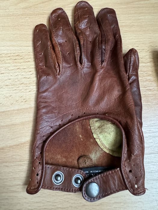 Manusi piele naturala Zara Man , perforate