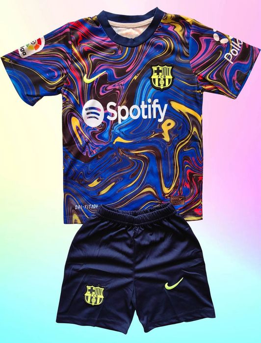 Детски футболен екип Барселона Левандовски Barca тениска Lewandowski