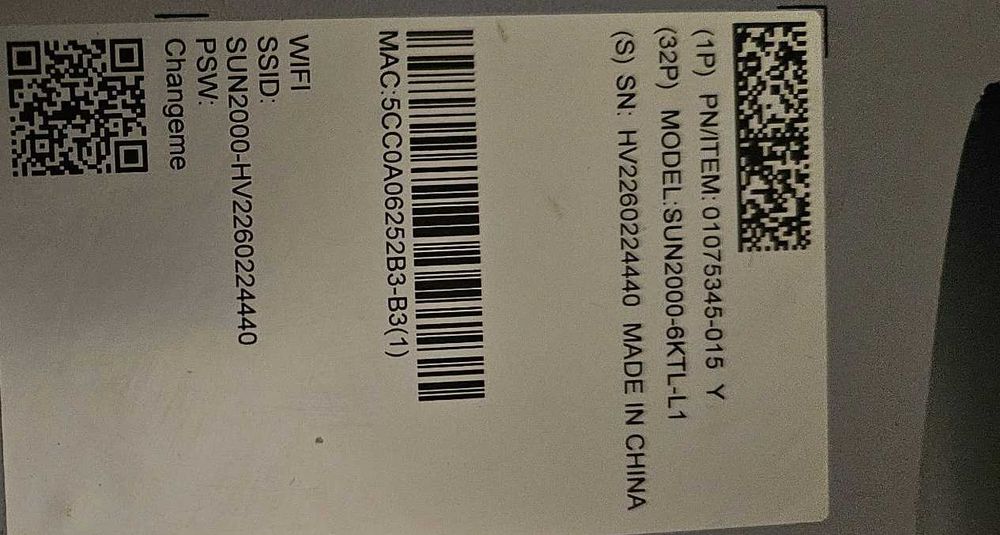 Invertor hybrid monofazat Huawei SUN2000-6KTL-L1, 6 Kw, cu modul wifi.