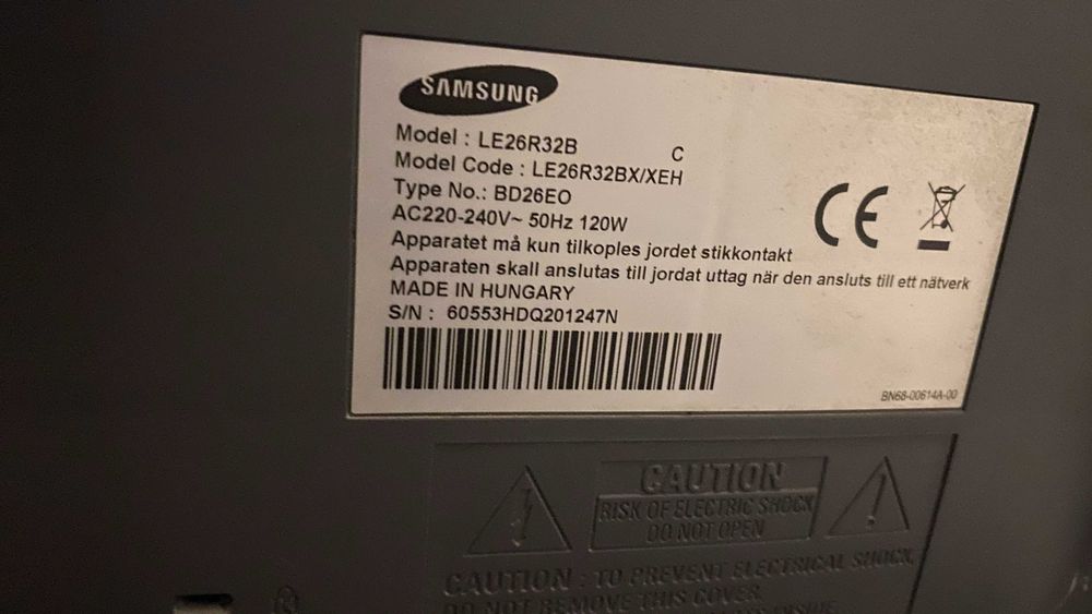 TV Samsung LCD Ecran plat