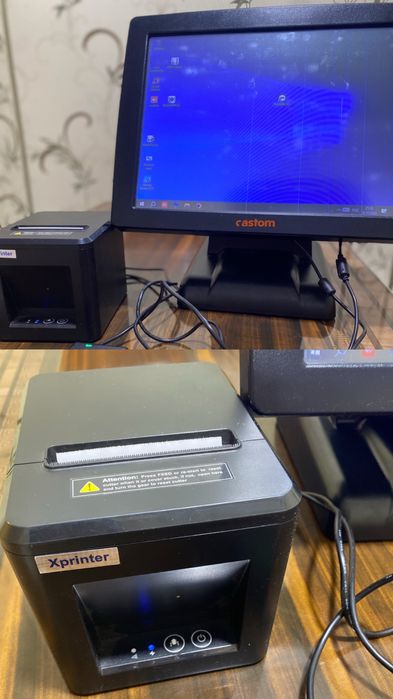 POS-моноблок + чек принтер, 1 рет қолданылған