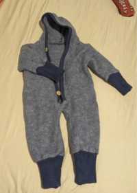 Overall (salopeta/onesie) din lana Cosilana 62/68 cm