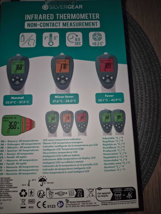 Безконтактен Термометър за измерване на температурата деца и възрастни