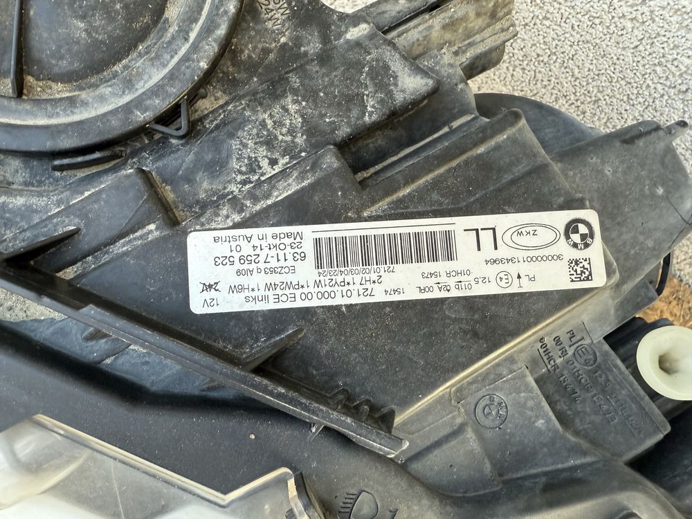 Far stanga BMW F30 F31 NFL Halogen Original Europa