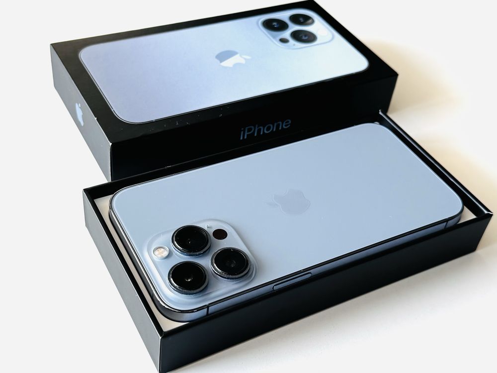 НОВ! Iphone 13 Pro 128GB Blue 100% Батерия! Гаранция 6 месеца