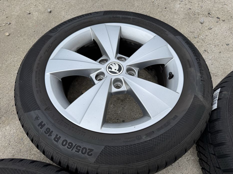 Джанти Skoda 16” 5x112 оригинали Шкода 5х112 16 цола със зимни гуми