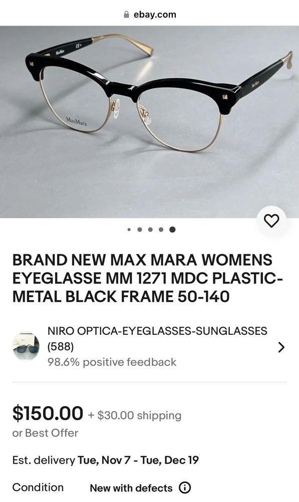 Дамски рамки за очила Max Mara mm1271 НАМАЛЕНИ