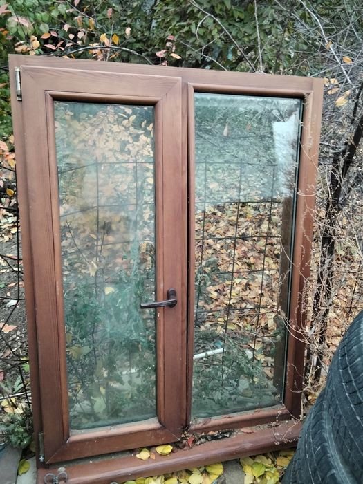 Деревянные новые окна по хорошей прочной функции пластикового,2штуки