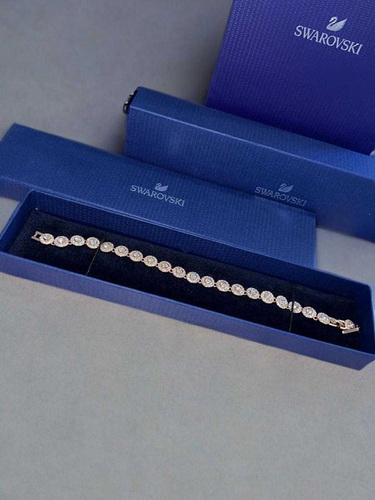 Bratara Swarovski Rose/Gold Una Angelic Premium