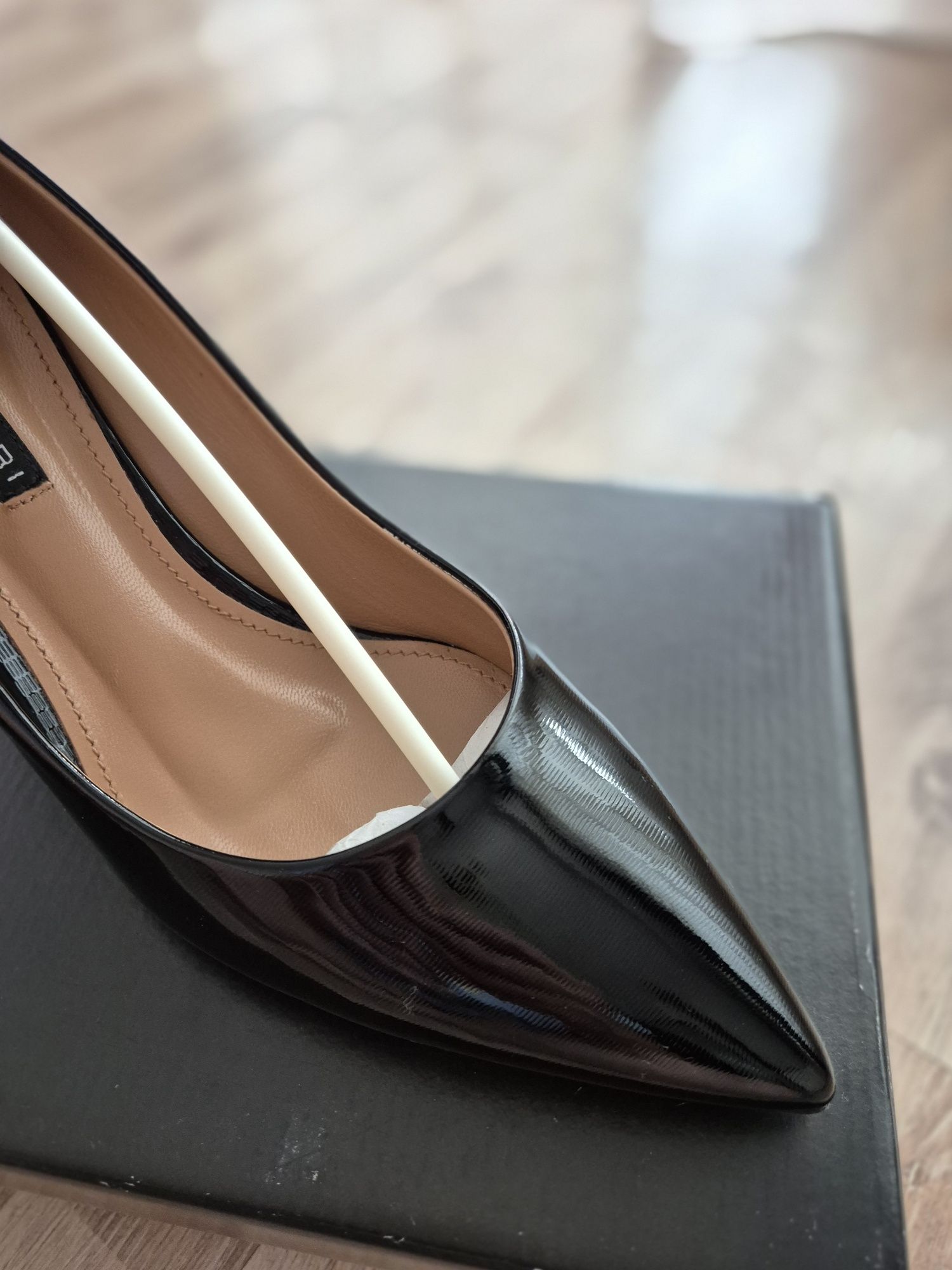 Pantofi Anna Cori piele stamp