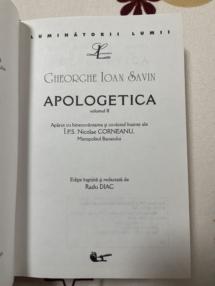 Ioan Gh. Savin - Apologetica vol II
