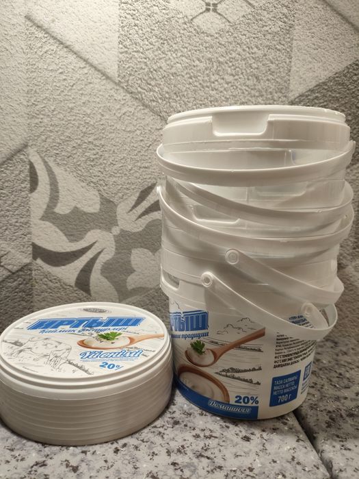 Продам ведёрочки из-под сметаны