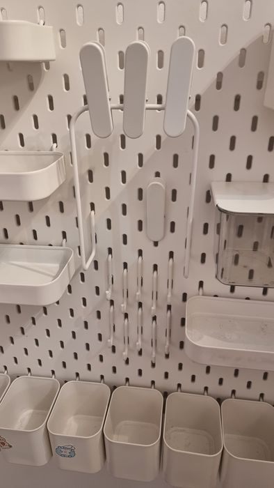 Panou IKEA Skadis, 76x56 cm, multiple accesorii