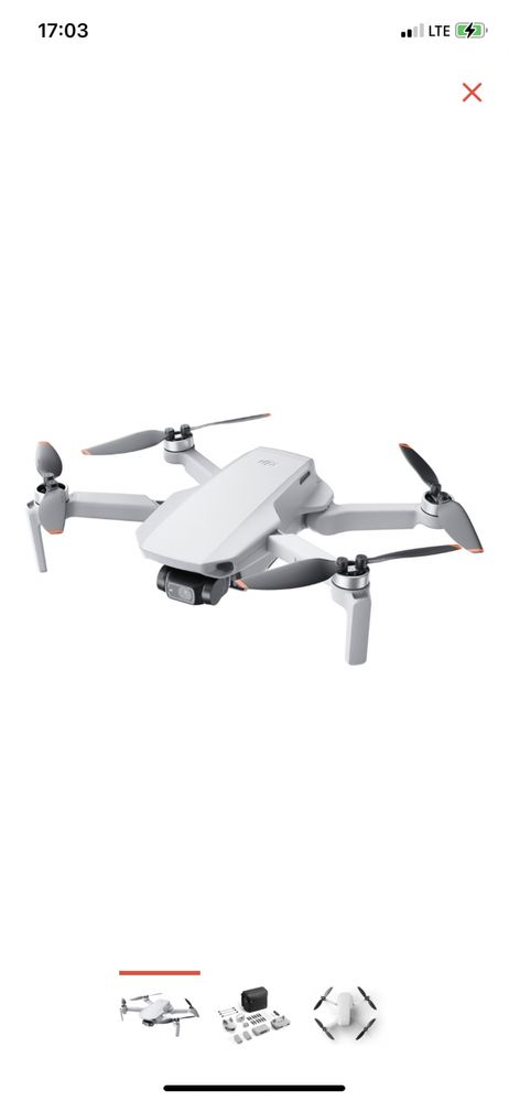 Дрон DJI Mini 2 SE Fly More Combo серый