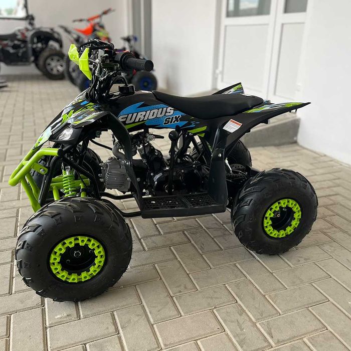 Atv 125cc NCX Furious Six Sport 6" 4T benzina negru/verde lemon