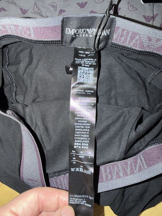 Emporio Armani set 3 boxeri gri-gri-negri marimea S noi originali