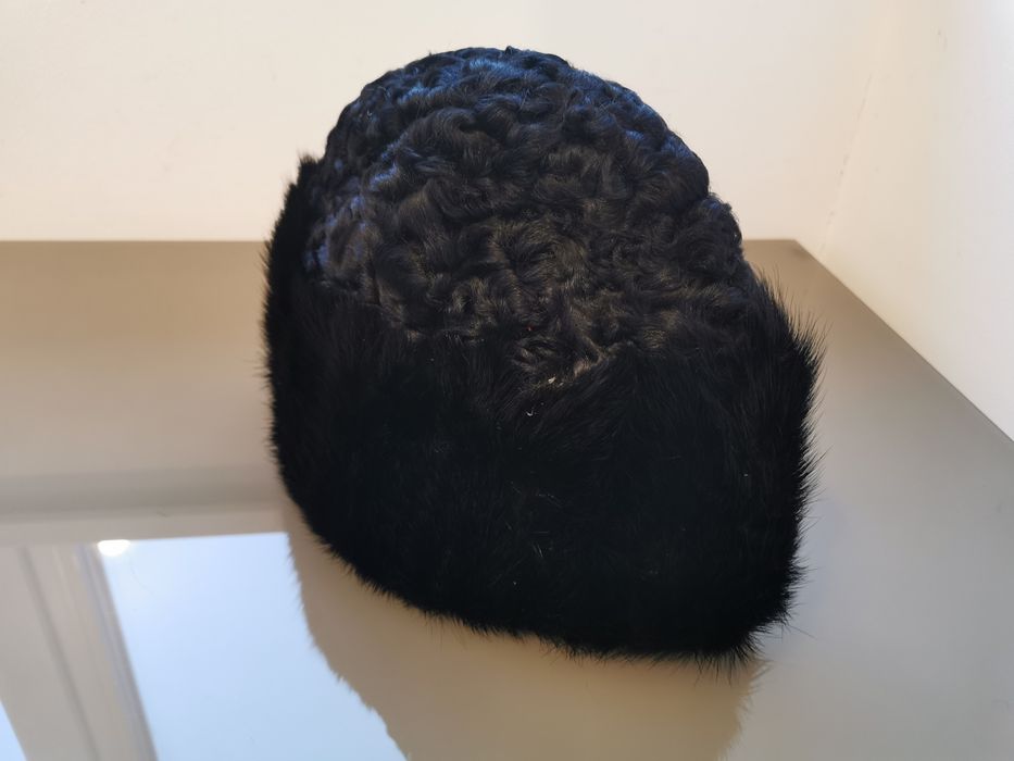 Căciula dama blana naturala nurca și astrahan