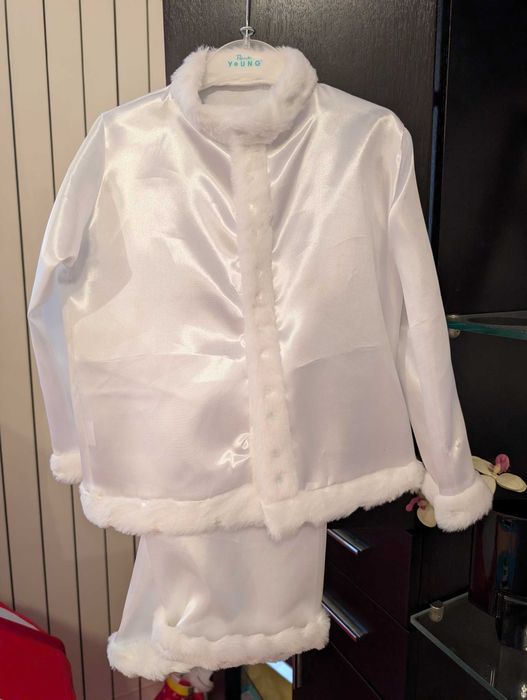 Costum fulg de nea/om de zapada