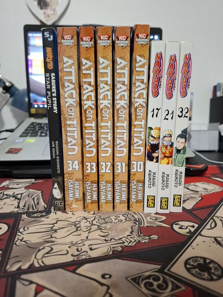 Manga Манга на Attack on Titan и Naruto