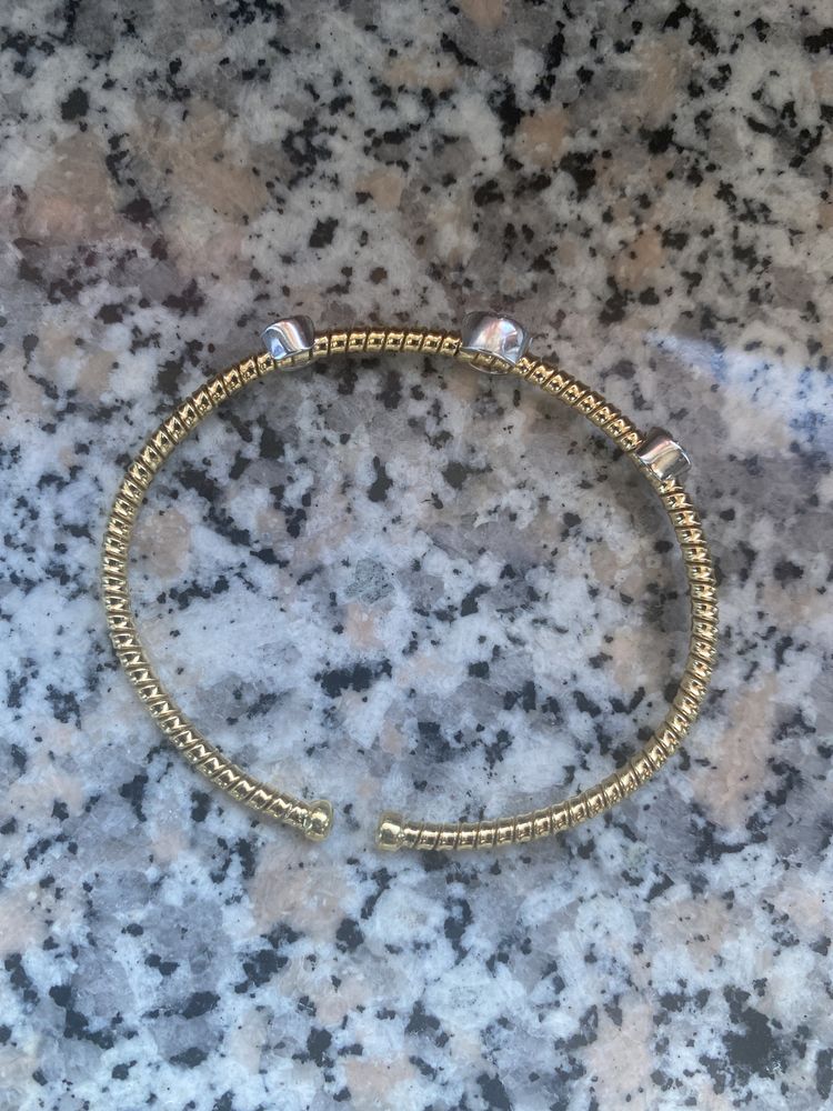 Vand bratara din aur 18 k cu diamante