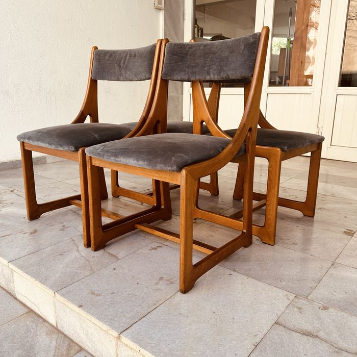 Италиански дизайнерски столове, Mid-Century Modern (4 бр.)