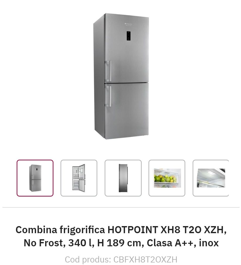 Vând combină frigorifică ARISTON HOTPOINT
