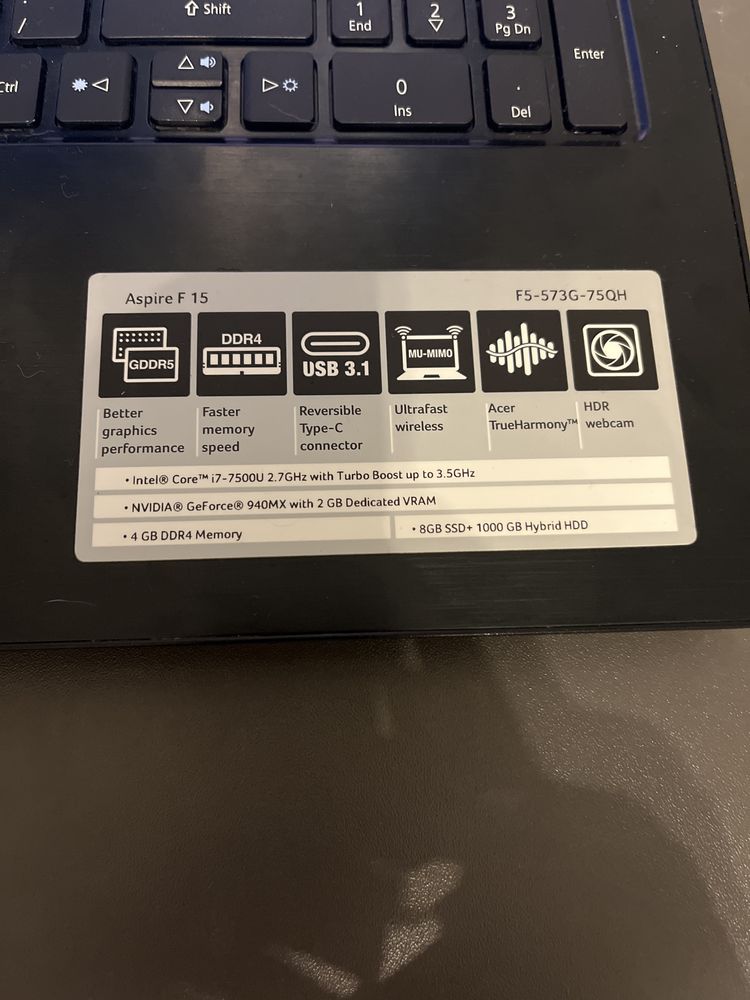 Acer Aspire F15