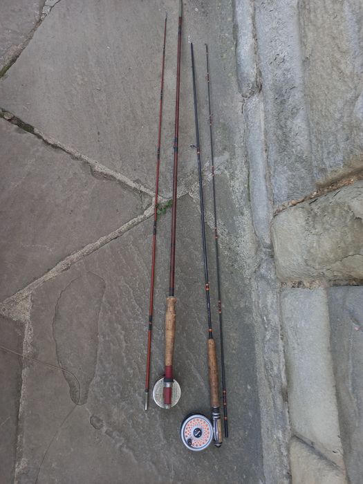 Ретро въдици мухарки Berkley graphite,DAM