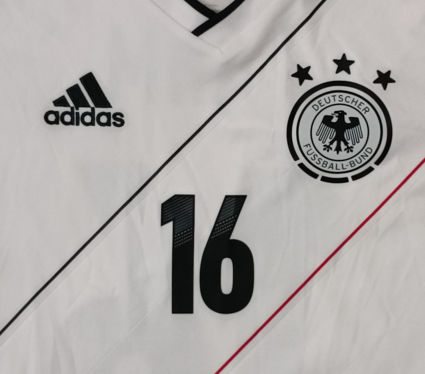 Adidas Germany Home Jersey #16 Philipp Lahm тениска ръст 147-158см