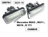 LED плафон регистрационен номер Mercedes W211 W203