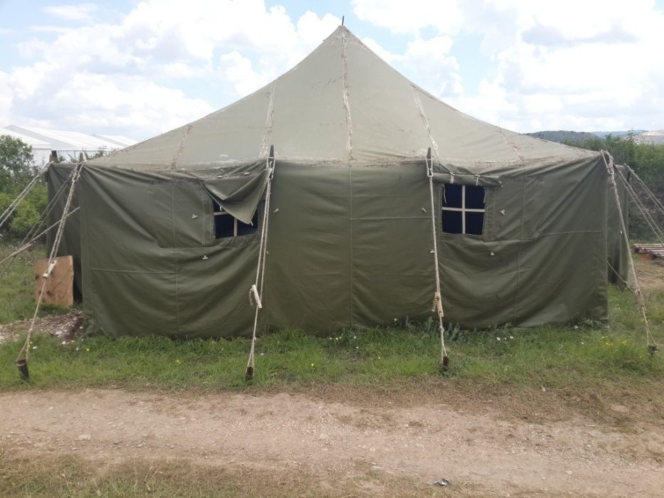 Палатка армейская брезентовая 3х6м. Военная