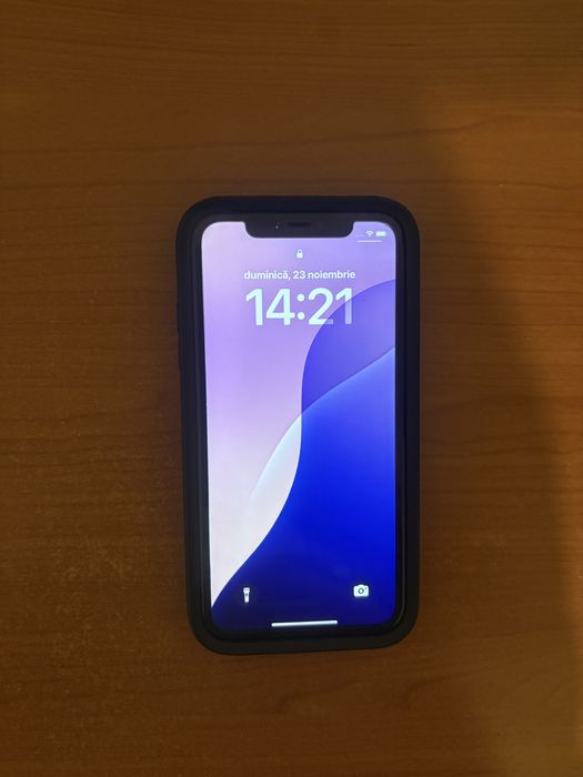 Iphone 11+husa mobilfox+folie sticla mobilfox+casti apple+incarcator