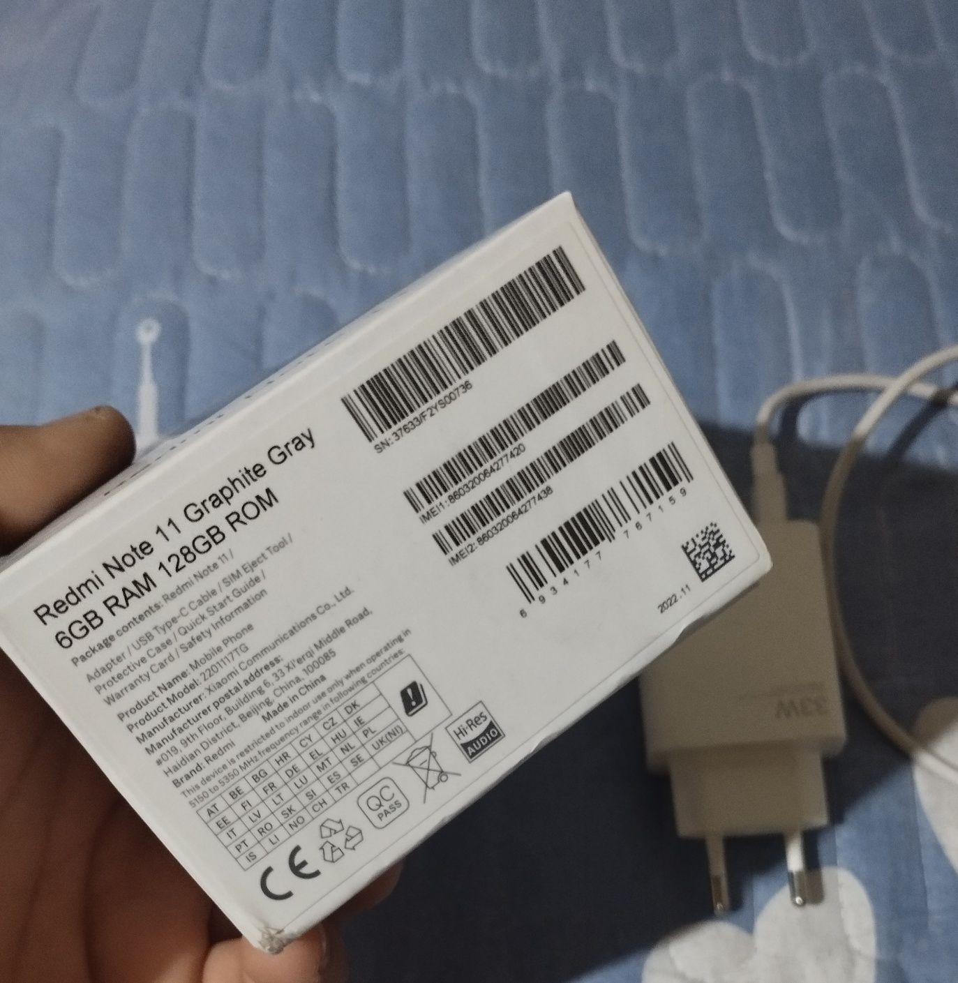 Redmi note 11 6+5/128